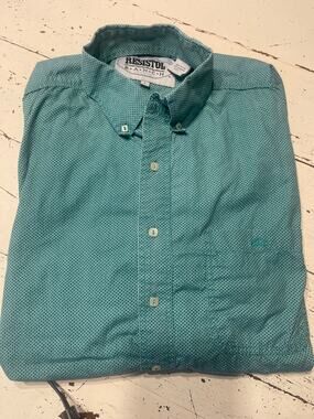 Mens Resistol Ranch LS Button Down shirt. SIZE LG.